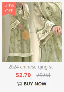 2025 new chinese embroidered hanfu qipao dress women traditional national style spring summer casual daily loose cheongsam-9