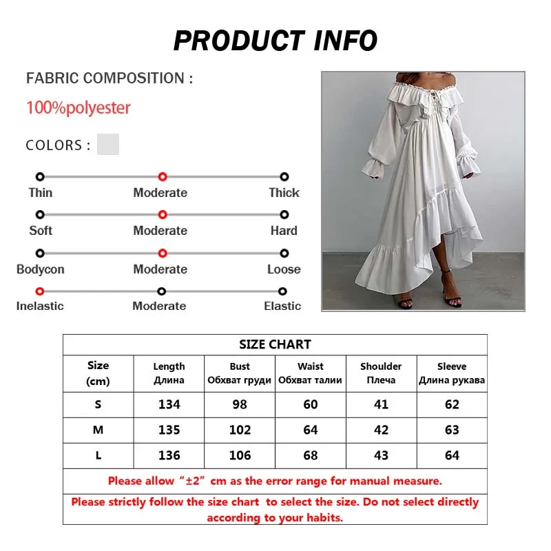 Oymimi Elegant White Ruffled Dresses 2025 Woman Fashion V-Neck Lace-Up Long Sleeve Dresses Casual High Waist Floor-Length Dress-3