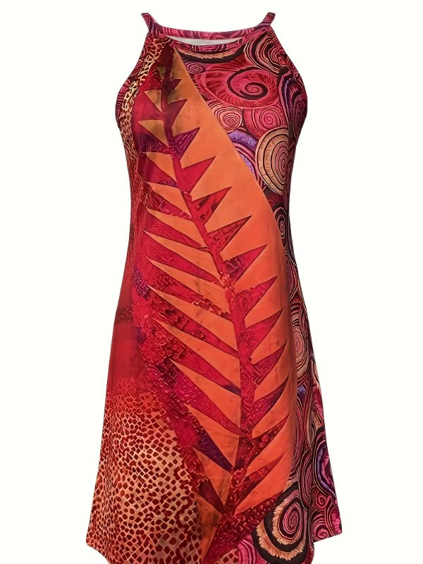 Women'S Fashion Casual Summer Print Sleeveless Home Dress - Image 3