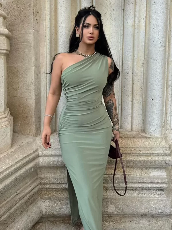 Summer Black New Dress Women Fashion Sexy Split Sleeveless Backless Slim Maxi Dress Female Casual Club Elegant Lady Party Dress 3