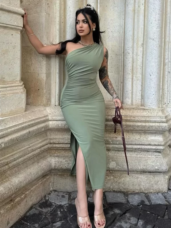 Summer Black New Dress Women Fashion Sexy Split Sleeveless Backless Slim Maxi Dress Female Casual Club Elegant Lady Party Dress 6