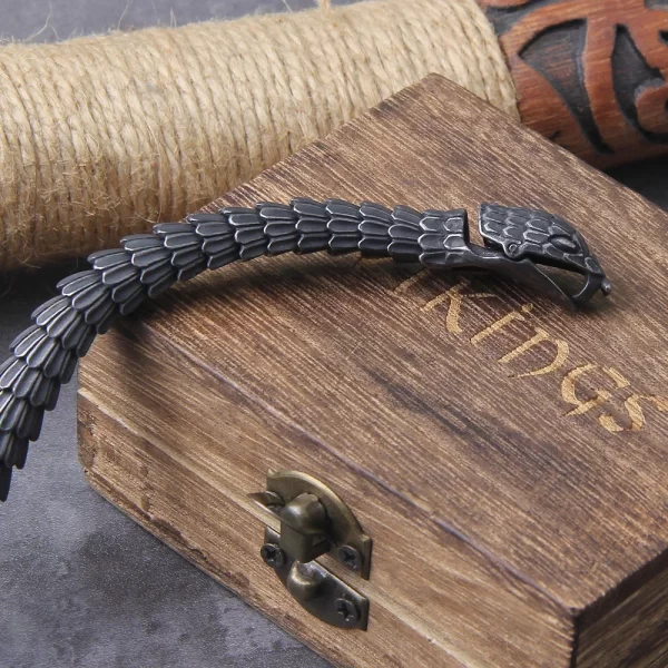 316l stainless steel black snake chain bracelet men and women hip hop charm biker gothic bracelet gift vintage jewelry wholesale