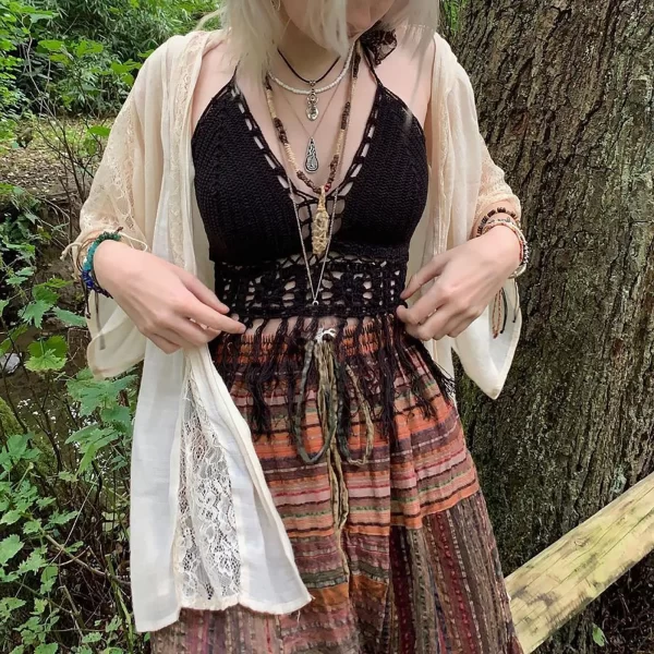 women's summer elastic waist maxi skirts boho a line flowy long skirts with pockets toddler cheer skirt