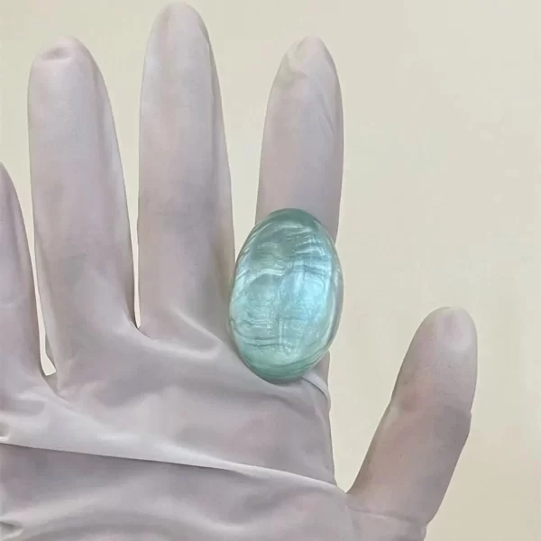 retro transparent design resin acrylic rings for women versatile fashion temperament high ring jewelry party gifts