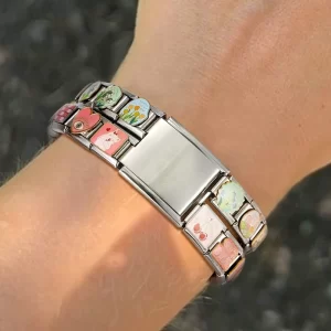 2025 new y2k fashion stainless steel bracelet for men women 9mm width solid color red jewelry wedding gift jewelry accessory