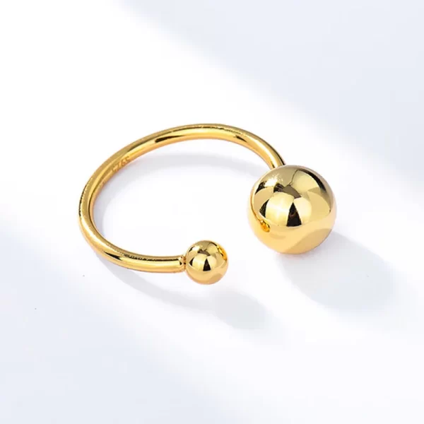 xiyanike 2022 glossy big small ball open cuff rings for women girl new fashion trendy jewelry gift party wedding кольцо женское