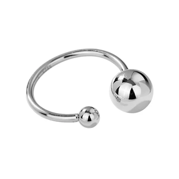 xiyanike 2022 glossy big small ball open cuff rings for women girl new fashion trendy jewelry gift party wedding кольцо женское