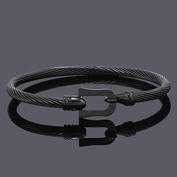 luxury rope stainless steel man bracelets women bangles jewellery valentines day gift