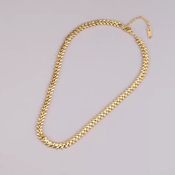 2024 new bone shape stainless steel chokers necklace does not fade fashion jewelry sexy accessories for party woman‘s necklace