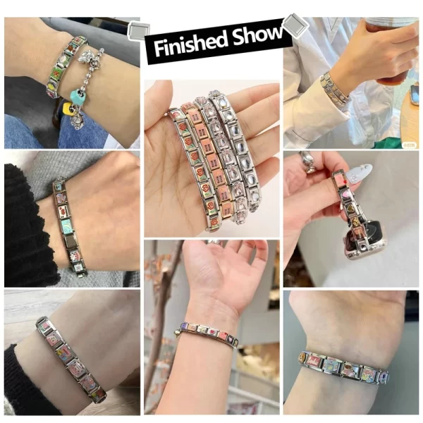 2025 new y2k fashion stainless steel bracelet for men women 9mm width solid color red jewelry wedding gift jewelry accessory
