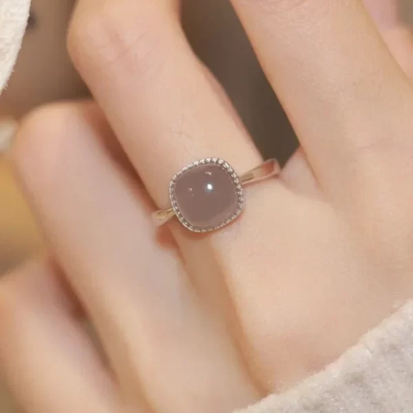 new imitation jade rings retro rings fashion sweet finger ring for women simple party jewelry festival gift adjustable open ring