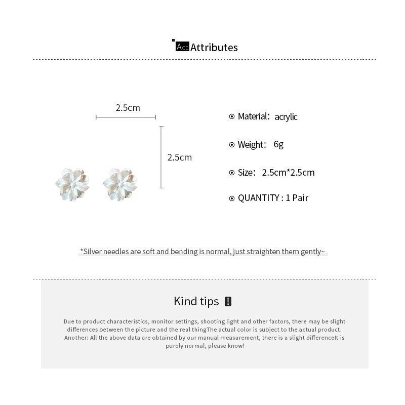 Acrylic White Camellia Flowers Stud Earrings for Women Fashion Temperament Fairycore Earring Party Wedding Jewelry Wholesale-1 Acrylic White Camellia Flowers Stud Earrings for Women Fashion Temperament Fairycore Earring Party Wedding Jewelry Wholesale-1