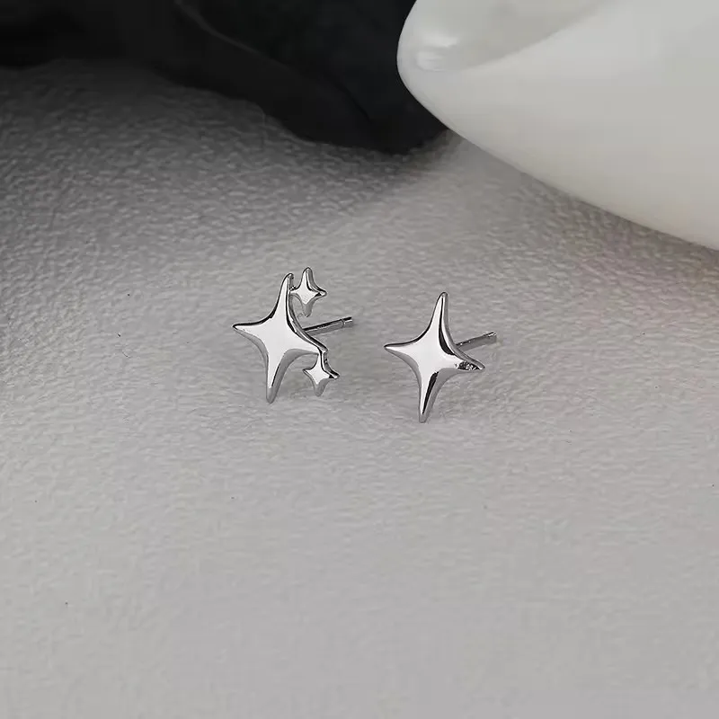 Ventfille 925 Sterling Silver Star Earring for Women Girl Simple Tassels Chain Fashion Office Jewelry Gift Dropshipping-11