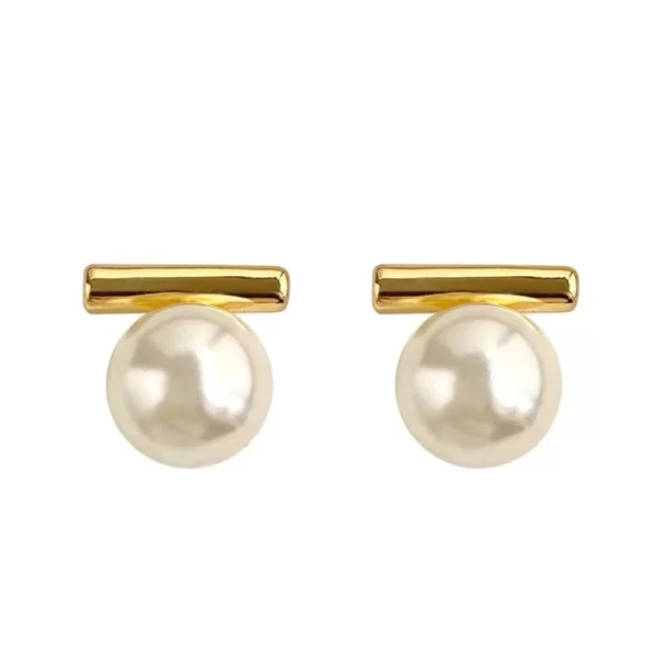 new french minimalist grey imitation pearl pendant earrings 2025 fashion jewelry daily wear accessories for girls women‘s party