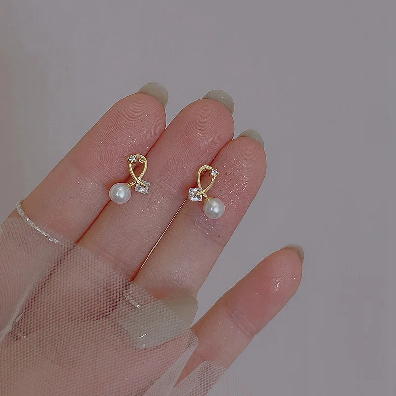 Korean Exquisite Dragonfly Heart Butterfly Earrings For Women Bling Zircon Stud Earring Girl Wedding Party Sweet Jewelry Brincos-15