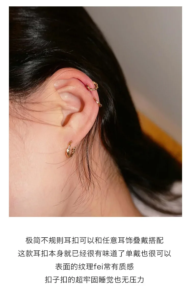 925 Sterling Silver Earrings Temperament Simple for Women Wedding Jewelry Accessories-4