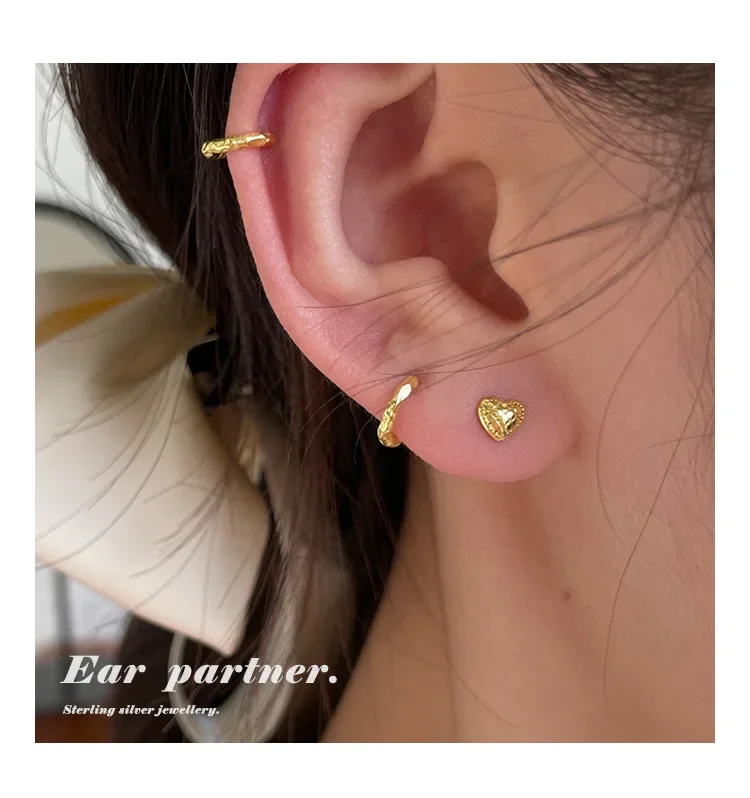 925 Sterling Silver Earrings Temperament Simple for Women Wedding Jewelry Accessories-7