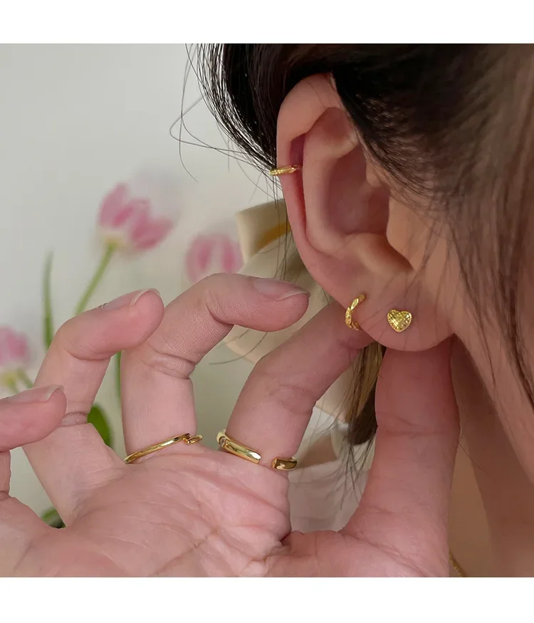 925 Sterling Silver Earrings Temperament Simple for Women Wedding Jewelry Accessories-15