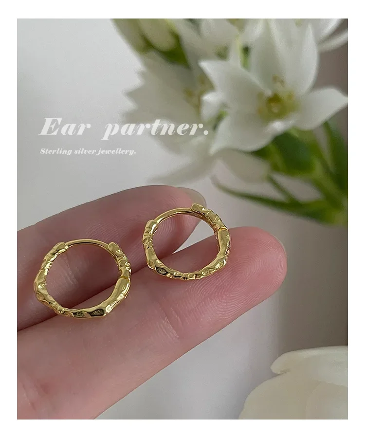 925 Sterling Silver Earrings Temperament Simple for Women Wedding Jewelry Accessories-16