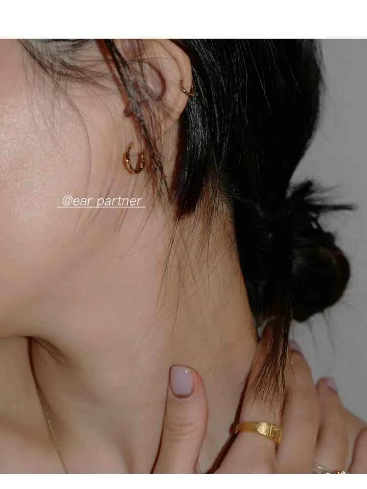 925 Sterling Silver Earrings Temperament Simple for Women Wedding Jewelry Accessories-19