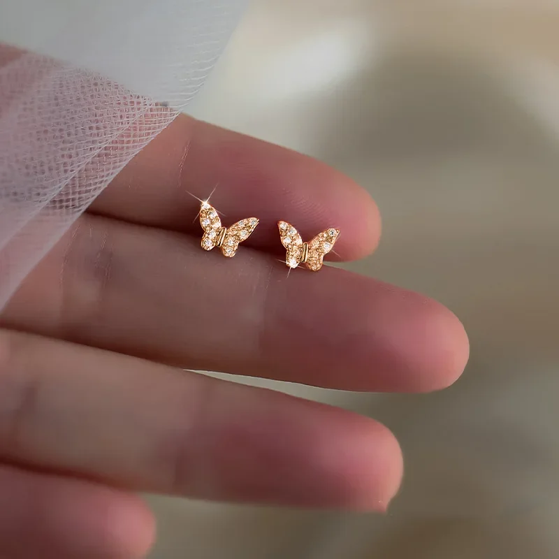 925 Silver Needle Crystal Zircon Golden Round Earrings Geometric Flower Rhinestones Hoop Classic Earrings Jewelry Party Gifts-18