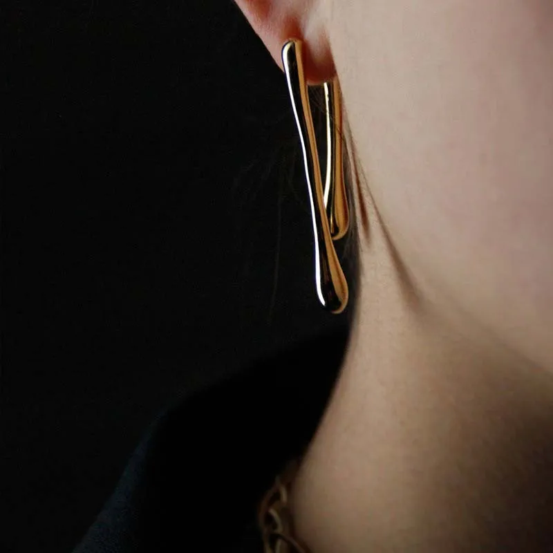 Fashion Metal Water Drop Long Pendant Earrings for Women Vintage Exaggerated Geometric Earrings Jewelry Party Gifts-4 Fashion Metal Water Drop Long Pendant Earrings for Women Vintage Exaggerated Geometric Earrings Jewelry Party Gifts-4