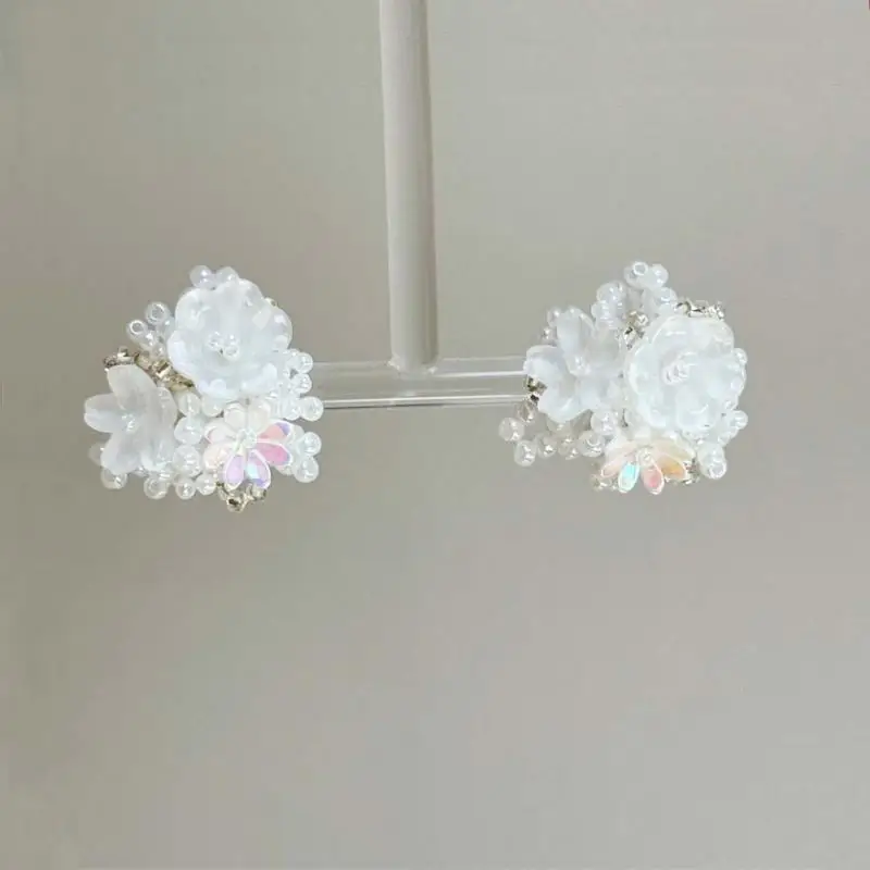 New Exquisite Colorful Flower Round Stud Earrings for Women Romantic Beads Flower Earrings Sweet Fashion Ear Jewelry Accessories-14 New Exquisite Colorful Flower Round Stud Earrings for Women Romantic Beads Flower Earrings Sweet Fashion Ear Jewelry Accessories-14