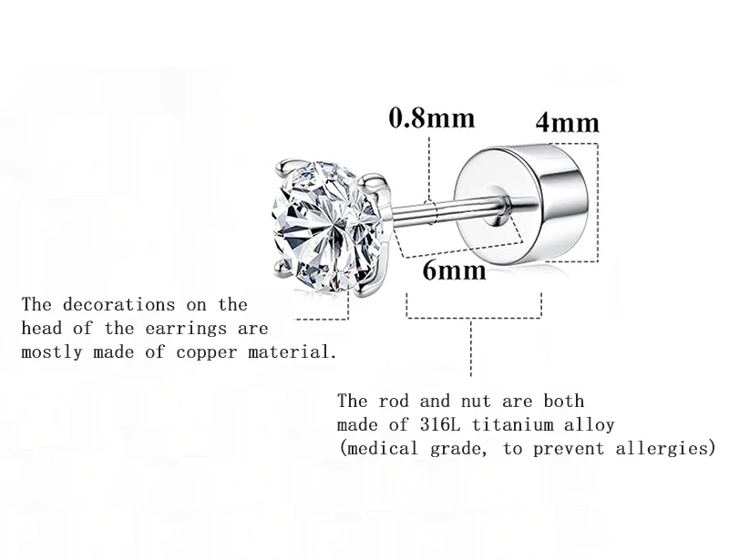 1 PCS Shiny Pink Zircon 316L Stainless Steel Ear Bone Nail New Fashion Delicate Earrings for Women Y2K Piercing Jewelry Gifts-1