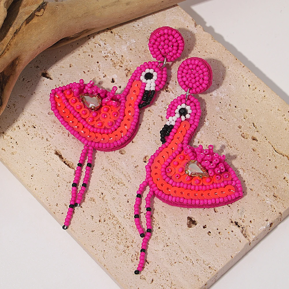 AENSOA Bohemian Starfish Lobster Conch Seed Bead Drop Earrings for Women Handmade Ocean Animal Earrings Summer Beach Jewelry-5 AENSOA Bohemian Starfish Lobster Conch Seed Bead Drop Earrings for Women Handmade Ocean Animal Earrings Summer Beach Jewelry-5