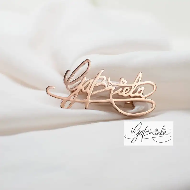 Custom Badges Name Letter Brooch Pin Personalized Customization Company Logo Fashion Gifts Accessories Pins Brooch For Women-4