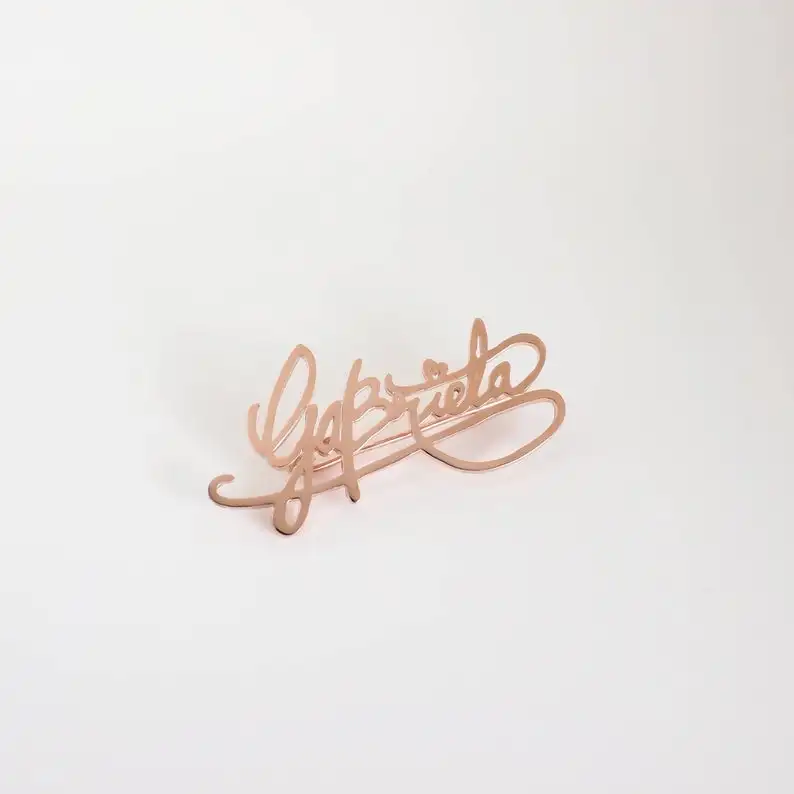 Custom Badges Name Letter Brooch Pin Personalized Customization Company Logo Fashion Gifts Accessories Pins Brooch For Women-7