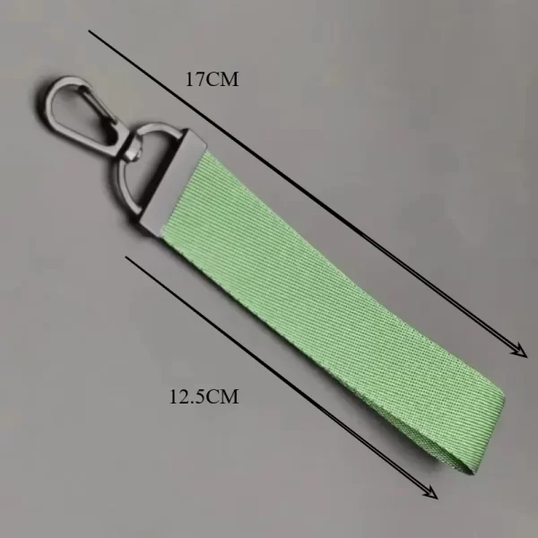 custom colour ribbon keychain for bags creative diy logo key chain personalized bag keyring men chains pendant cute gifts