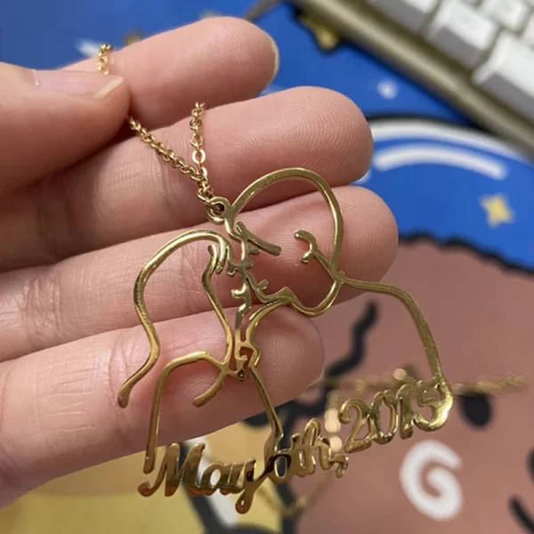 treebud custom drawing keychains stainless steel for chirldren handmade personalized picture necklace bracelets for mom dad kids