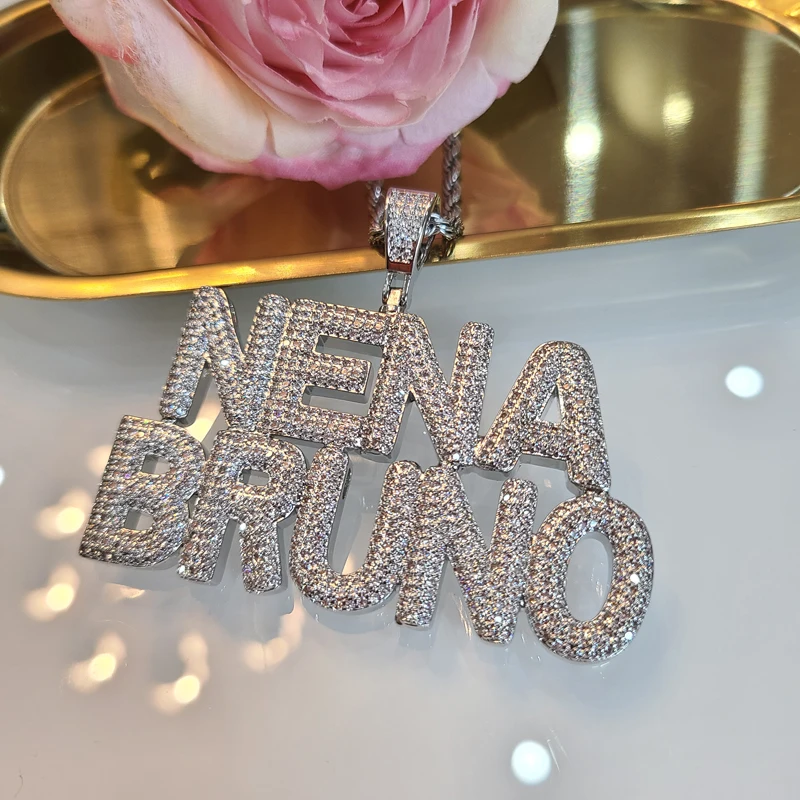 Custom Name Necklaces Personalized Word Pendants Bubble Hip Hop Jewelry Drop Shipping Factory Directly-4 Custom Name Necklaces Personalized Word Pendants Bubble Hip Hop Jewelry Drop Shipping Factory Directly-4
