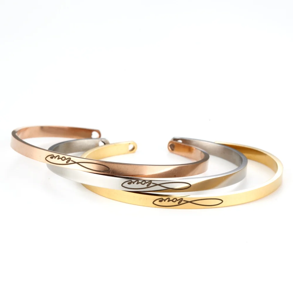 Customized Coordinate Engraved Name Text Heart Hole Cuff Bangle Personalized Bar Necklace Stainless Steel Bracelet Men Women Gif-6 Customized Coordinate Engraved Name Text Heart Hole Cuff Bangle Personalized Bar Necklace Stainless Steel Bracelet Men Women Gif-6