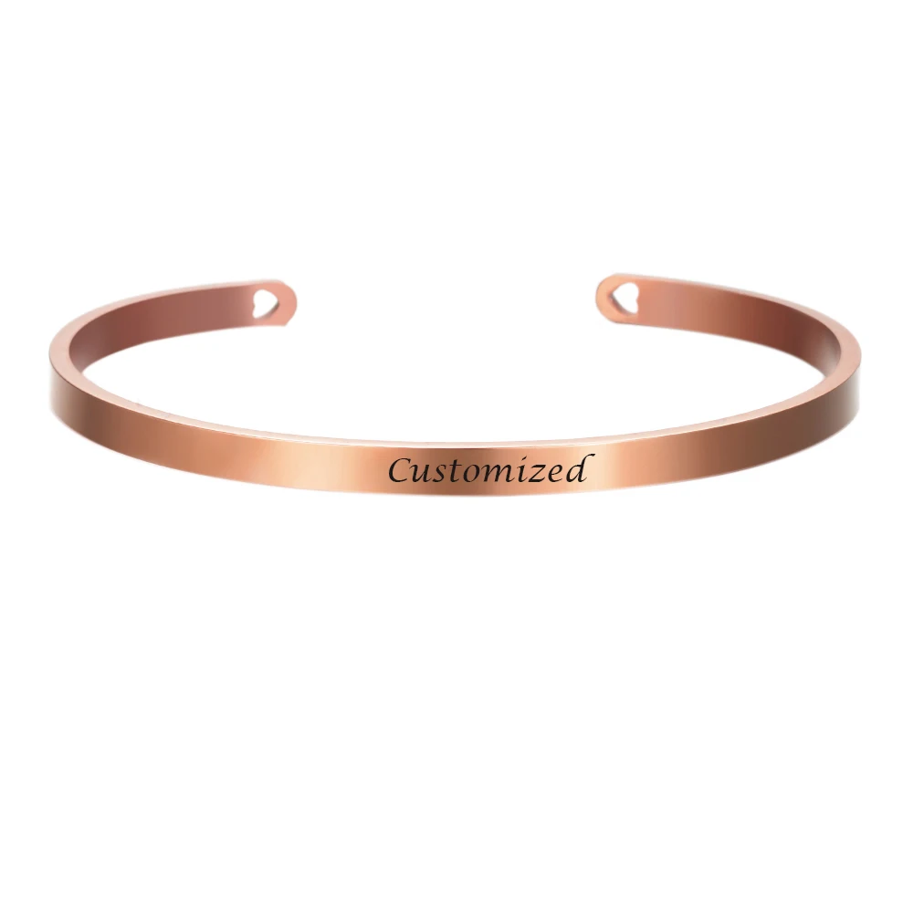 Customized Coordinate Engraved Name Text Heart Hole Cuff Bangle Personalized Bar Necklace Stainless Steel Bracelet Men Women Gif-12 Customized Coordinate Engraved Name Text Heart Hole Cuff Bangle Personalized Bar Necklace Stainless Steel Bracelet Men Women Gif-12