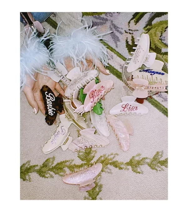 handmade customized words hairpins hair claw barrettes personalized name number hair clips letters for women girls jewelry 2024