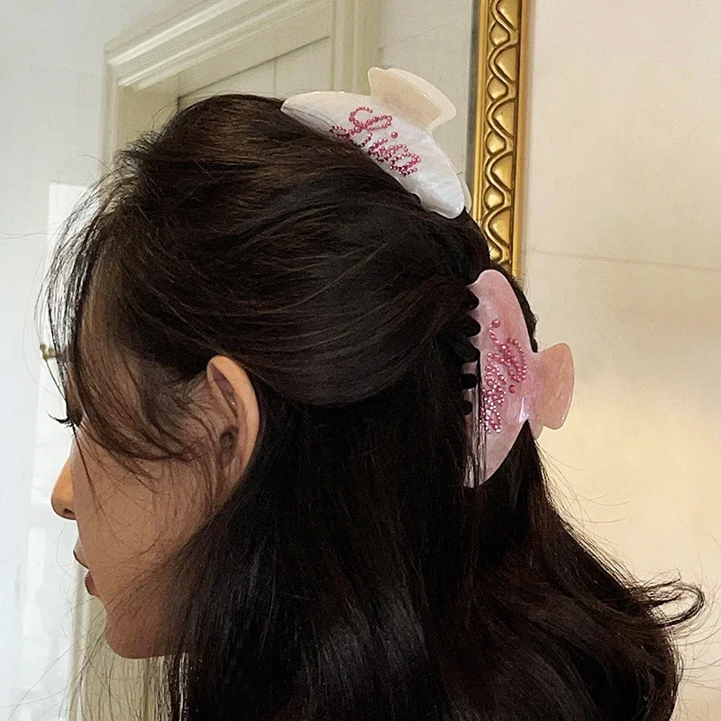 Handmade Customized Words Hairpins Hair Claw Barrettes Personalized Name Number Hair Clips Letters for Women Girls Jewelry 2024-17