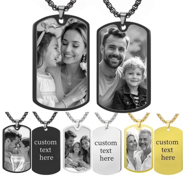 jeshayuan custom picture text necklace personalized family pet photo pendant memorial jewelry gifts for her mother girlfriend