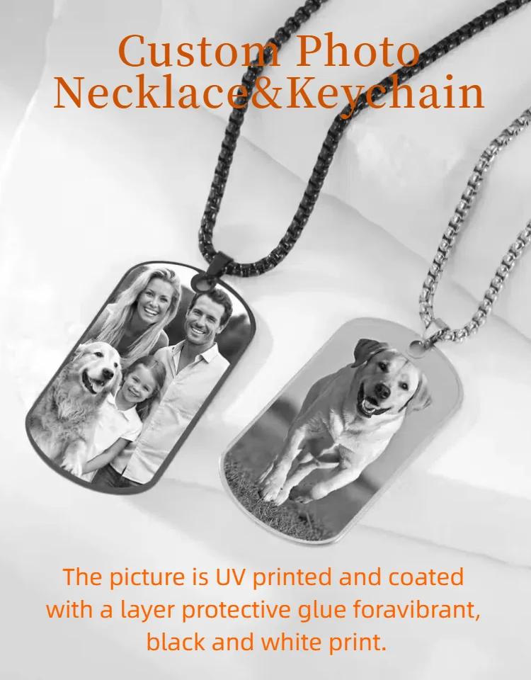 Jeshayuan Custom Picture Text Necklace Personalized Family Pet Photo Pendant Memorial Jewelry Gifts for Her Mother Girlfriend-2