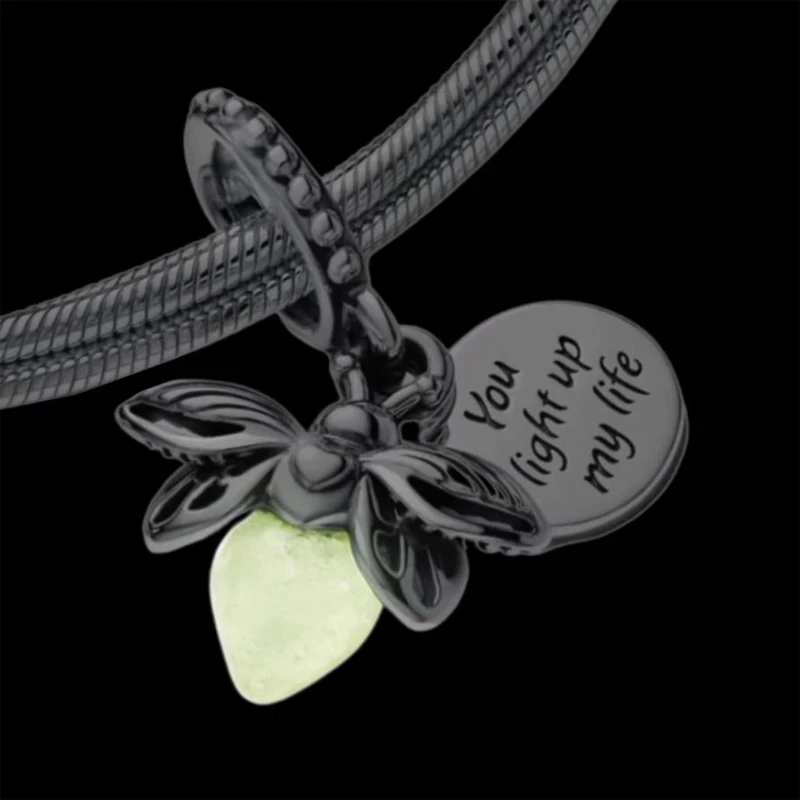 Charms Fit Pandora Original Bracelets Firefly Silver 925 Plated Charms Bead Fine DIY Jewelry Making-2
