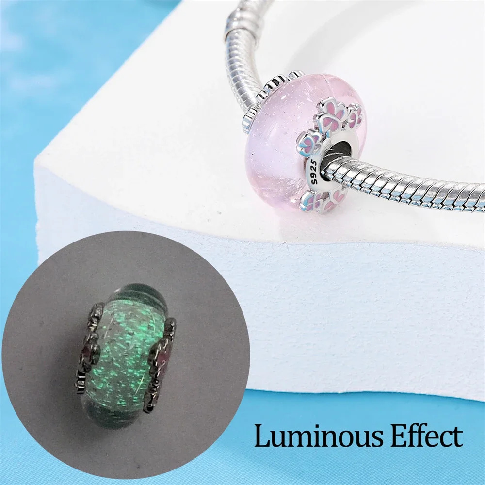 Silver 925 Cherry Blossom Pink Sweet Charms Beads Flowers Rings Fit Original Bracelet Charm Jewelry Bead for Women DIY Gift-8 Silver 925 Cherry Blossom Pink Sweet Charms Beads Flowers Rings Fit Original Bracelet Charm Jewelry Bead for Women DIY Gift-8