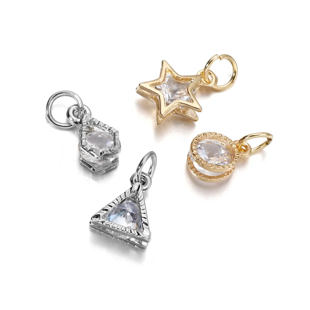 10Pcs/lot Alloy Gold Silver Color Rhinestone Hearts Charms For Earrings Necklaces DIY Love Charms Jewelry Making Accessories-6 10Pcs/lot Alloy Gold Silver Color Rhinestone Hearts Charms For Earrings Necklaces DIY Love Charms Jewelry Making Accessories-6