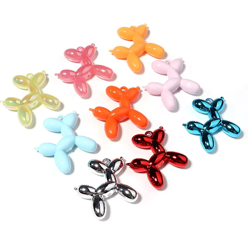 Louleur 5Pcs 46x50mm Fluffy Balloon Dog Shape Acrylic Pendant Charms Pendant For Bracelet DIY Necklace Jewelry Making-4 Louleur 5Pcs 46x50mm Fluffy Balloon Dog Shape Acrylic Pendant Charms Pendant For Bracelet DIY Necklace Jewelry Making-4