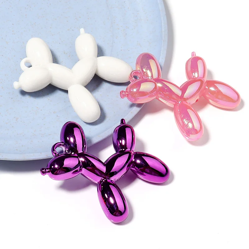 Louleur 5Pcs 46x50mm Fluffy Balloon Dog Shape Acrylic Pendant Charms Pendant For Bracelet DIY Necklace Jewelry Making-3 Louleur 5Pcs 46x50mm Fluffy Balloon Dog Shape Acrylic Pendant Charms Pendant For Bracelet DIY Necklace Jewelry Making-3