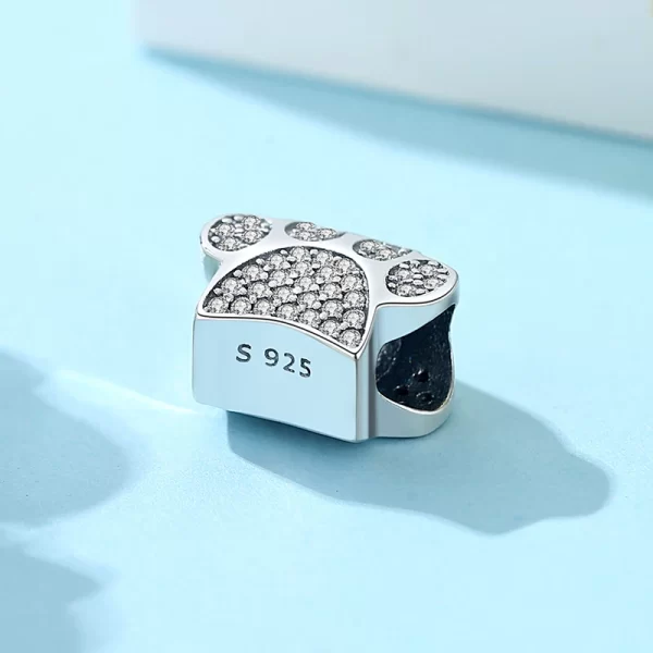 original 925 sterling silver charms love pets dog cat paw print pendant beads fit brand bracelets necklaces women diy jewelry