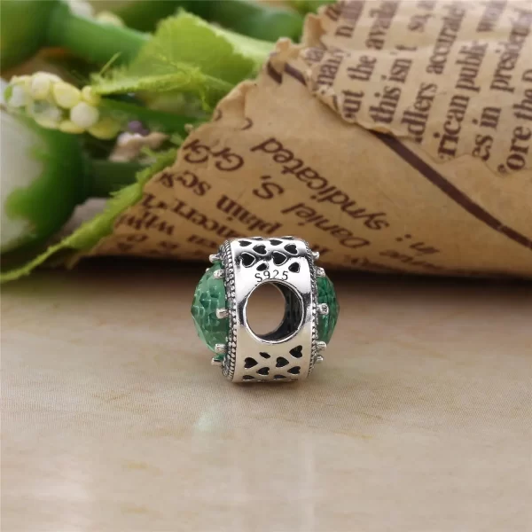 new 925 silver heart shape purple pink red blue green zircon charm round beads fit original pandora bracelet diy fine jewelry