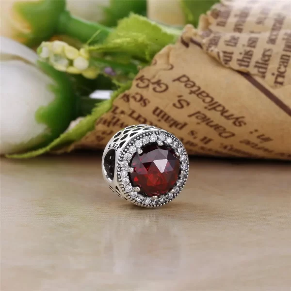 new 925 silver heart shape purple pink red blue green zircon charm round beads fit original pandora bracelet diy fine jewelry