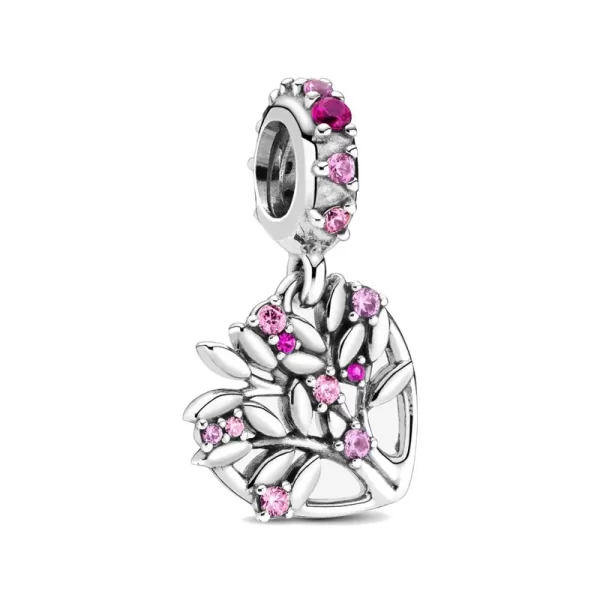2024 pink 925 silver pink perfume dance shoe pendant charm ghost dog bead fit original bracelet jewelry for annversary gifts