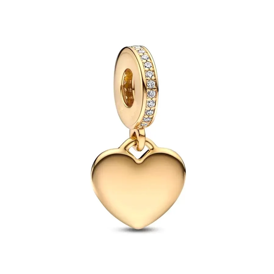 New Gold Plated Safety Chain、Hearts Clip、Family Tree、Snowflake Charm Bead Fit Original European 925 Silver Bracelet Jewelry Gift-4 New Gold Plated Safety Chain、Hearts Clip、Family Tree、Snowflake Charm Bead Fit Original European 925 Silver Bracelet Jewelry Gift-4